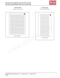 IS64LPS102436B-166B2LA3-TR Datasheet Page 3