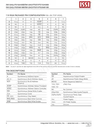 IS64LPS102436B-166B2LA3-TR Datasheet Page 4