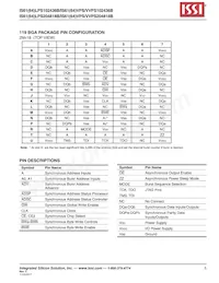 IS64LPS102436B-166B2LA3-TR Datasheet Page 5