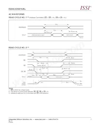 IS64LV25616AL-12TA3-TR Datenblatt Seite 7