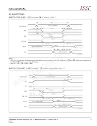 IS64LV25616AL-12TA3-TR Datenblatt Seite 9