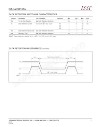 IS64LV25616AL-12TA3-TR Datasheet Pagina 11