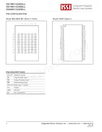 IS64WV10248BLL-10CTLA3 Datenblatt Seite 2