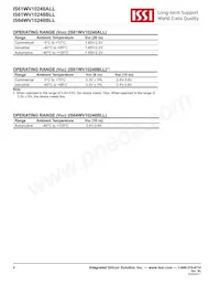 IS64WV10248BLL-10CTLA3 Datenblatt Seite 4