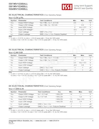 IS64WV10248BLL-10CTLA3 Datenblatt Seite 5