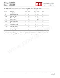 IS64WV10248BLL-10CTLA3 Datenblatt Seite 8