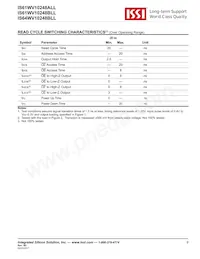 IS64WV10248BLL-10CTLA3 Datenblatt Seite 9