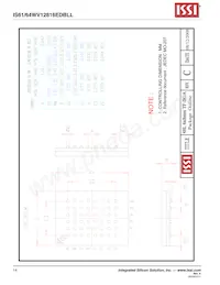 IS64WV12816EDBLL-10BLA3 Datasheet Pagina 14
