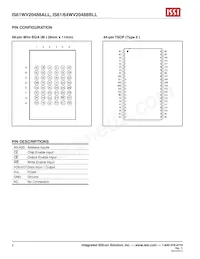 IS64WV20488BLL-10CTLA3 Datenblatt Seite 2