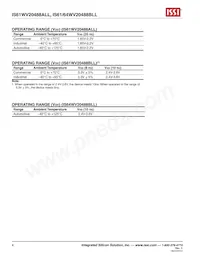 IS64WV20488BLL-10CTLA3 Datenblatt Seite 4