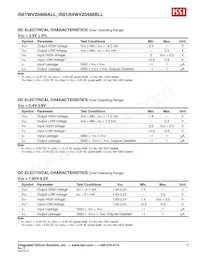 IS64WV20488BLL-10CTLA3 Datasheet Pagina 5