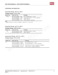 IS64WV20488BLL-10CTLA3 Datasheet Pagina 17