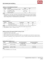 IS64WV25616EDBLL-10BA3-TR Datenblatt Seite 4