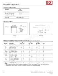 IS64WV25616EDBLL-10BA3-TR Datasheet Pagina 6