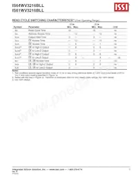 IS64WV3216BLL-15CTLA3 Datasheet Pagina 7