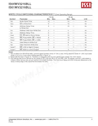 IS64WV3216BLL-15CTLA3 Datasheet Pagina 9