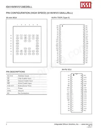 IS64WV5128EDBLL-10BLA3 Datenblatt Seite 2