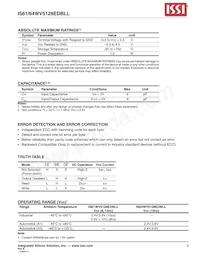 IS64WV5128EDBLL-10BLA3 Datenblatt Seite 3