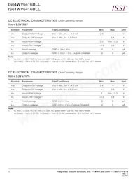 IS64WV6416BLL-15TA3-TR Datasheet Page 4