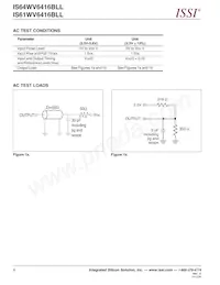 IS64WV6416BLL-15TA3-TR Datenblatt Seite 6