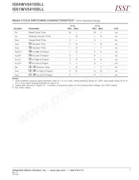 IS64WV6416BLL-15TA3-TR Datasheet Page 7