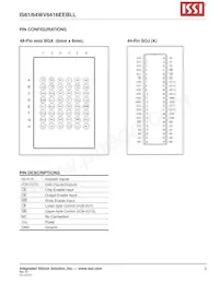 IS64WV6416EEBLL-10CTLA3 Datasheet Pagina 3