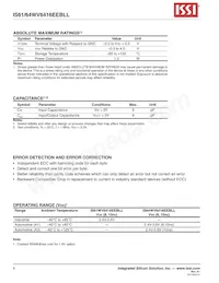 IS64WV6416EEBLL-10CTLA3 Datenblatt Seite 4