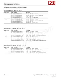 IS64WV6416EEBLL-10CTLA3 Datasheet Pagina 12