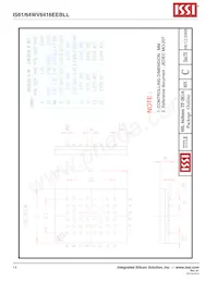 IS64WV6416EEBLL-10CTLA3 Datasheet Pagina 14