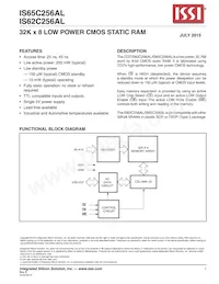 IS65C256AL-25TLA3 Datasheet Copertura