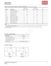 IS65C256AL-25TLA3 Datasheet Pagina 5