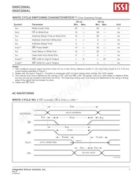 IS65C256AL-25TLA3 Datasheet Pagina 7