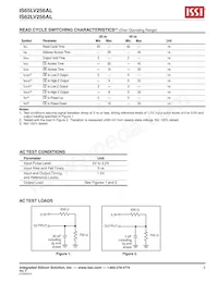 IS65LV256AL-45TLA3 Datasheet Pagina 5