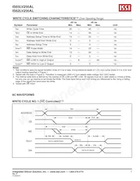 IS65LV256AL-45TLA3 Datenblatt Seite 7