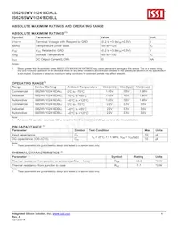 IS65WV102416DBLL-55CTLA3 Datasheet Page 4