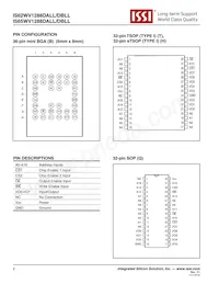 IS65WV1288DBLL-45HLA3 Datasheet Pagina 2