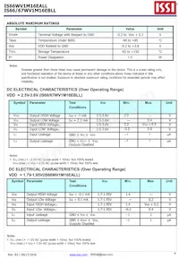 IS66WV1M16EBLL-55BLI Datasheet Pagina 4