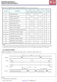 IS66WV1M16EBLL-55BLI Datenblatt Seite 7