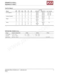 IS66WV51216BLL-55TLI-TR Datasheet Pagina 3