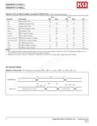 IS66WV51216BLL-55TLI-TR Datasheet Pagina 8