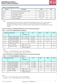 IS66WV51216EBLL-55BLI-TR Datenblatt Seite 4