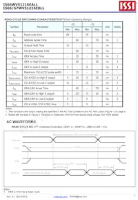 IS66WV51216EBLL-55BLI-TR Datenblatt Seite 7