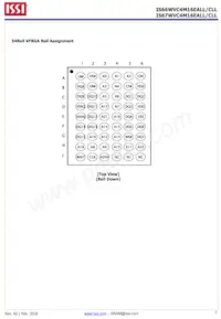 IS66WVC4M16ECLL-7010BLI Datasheet Pagina 3