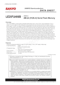 LE25FU406BMB-TLM-H Datasheet Cover