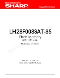 LH28F008SAT-85 Datenblatt Cover