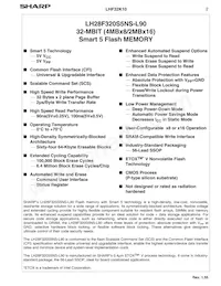 LH28F320S5HNS-L90 Datasheet Pagina 5