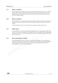 M24C08-DRMF3TG/K Datasheet Pagina 11