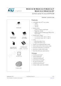 M24C32-FCU6TP/TF Datasheet Copertura