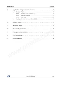 M24M01-DWDW3TP/K Datasheet Page 3