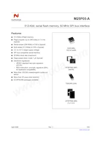 M25P05-AVDW6TP TR Datasheet Copertura